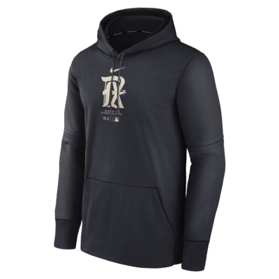 Texas Rangers City Connect Practice Men's Nike Therma MLB Pullover Hoodie