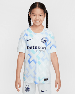 Детские джерси Inter Milan 2025/26 Stadium Away Big Kids' Nike Dri-FIT Soccer Replica Jersey