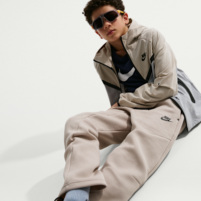 Nike Sportswear Tech Fleece Big Kids' (Boys') Open-Hem Trousers