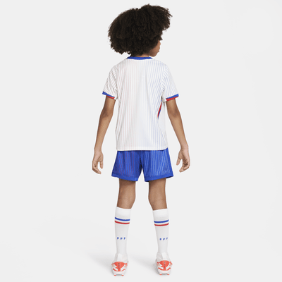 Ensemble 3 pièces replica Nike Football FFF 2024/25 Stadium Extérieur pour enfant