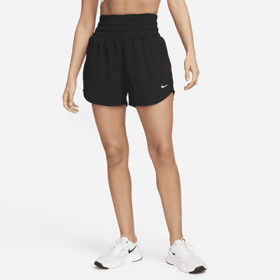 Nike One Dri-FIT Shorts mit Futter und besonders hohem Taillenbund für Damen (ca. 7,5 cm)