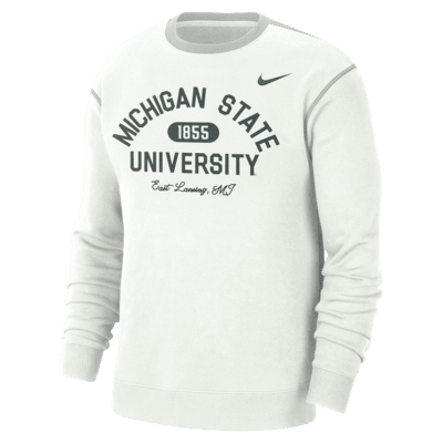 Michigan State Men's Nike College Crew-Neck Top