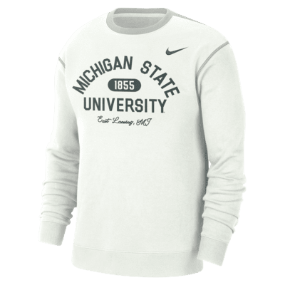 Michigan State Men's Nike College Crew-Neck Top. Nike.com