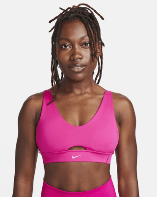 Женские  Nike Indy Plunge Cutout Medium-Support Padded Sports Bra