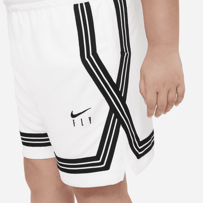 Shorts de básquetbol para niña talla grande Nike Dri-FIT Fly Crossover (talla amplia)