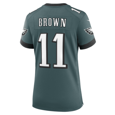 A.J. Jersey de la NFL Nike Game para mujer Brown Philadelphia Eagles