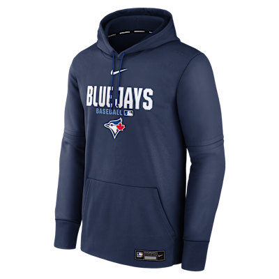 Toronto Blue Jays Authentic Collection Men's Nike Therma MLB Pullover Hoodie