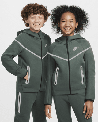 Подростковое худи Nike Sportswear Tech Fleece Big Kids' (Boys') Reflective Full-Zip Hoodie