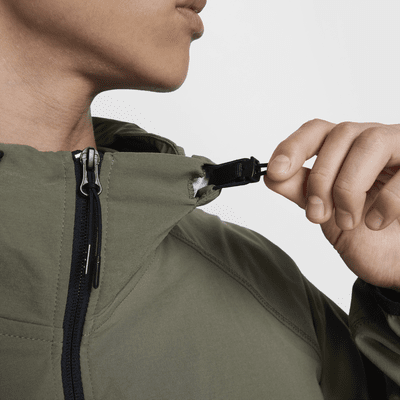 เสื้อแจ็คเก็ตซิปยาวแบบทอผู้ชาย Nike Tech Windrunner