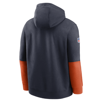 Sudadera con gorro sin cierre de la NFL Nike para hombre Chicago Bears Sideline Team Issue Club