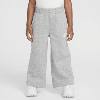 Pants de pierna ancha de tejido Fleece infantiles Nike Sportswear Club