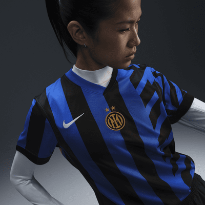 Jersey de fútbol Nike Dri-FIT Replica para mujer Inter Milan 2024/25 Stadium Home