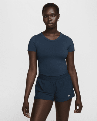 Женские шорты Nike One Fitted Dri-FIT Short-Sleeve Cropped Top