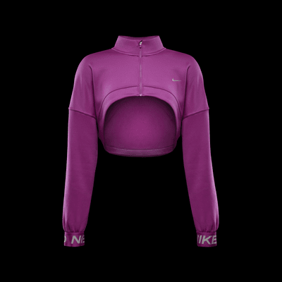 Haut en tissu Fleece Nike Pro pour femme