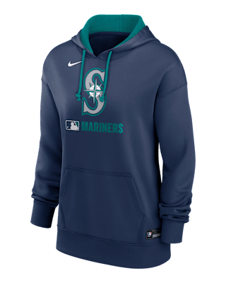 Женское худи Seattle Mariners Authentic Collection Nike Therma MLB Pullover Hoodie