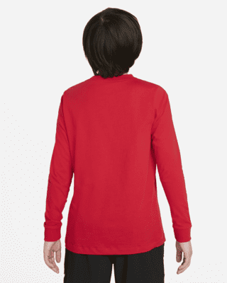 red nike long sleeve t shirt