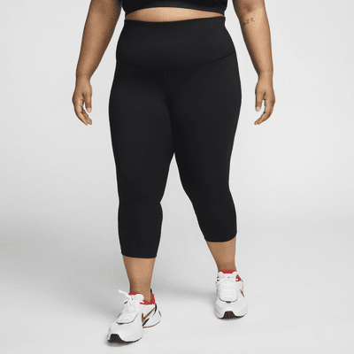 Leggings cropped de tiro alto para mujer (talla grande) Nike One