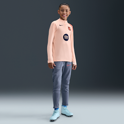 FC Barcelona Strike Third Big Kids' Nike Dri-FIT Total 90 Soccer Knit Drill Top