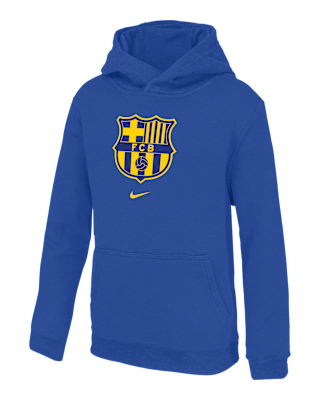 Детское худи FC Barcelona Club Big Kids' Nike Soccer Fleece Pullover Hoodie