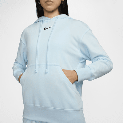 เสื้อมีฮู้ดผ้าเฟรนช์เทรีขนาดโอเวอร์ไซส์แบบสวมผู้หญิง Nike Sportswear Phoenix Fleece