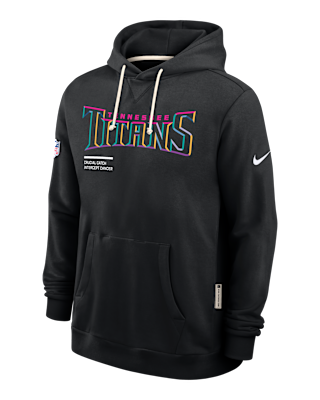 Мужское худи Tennessee Titans Crucial Catch Sideline Nike Dri-FIT NFL Pullover Hoodie