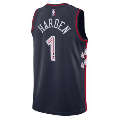 Camisola NBA Swingman Nike Dri-FIT James Harden Philadelphia 76ers City Edition 2023/24 para homem