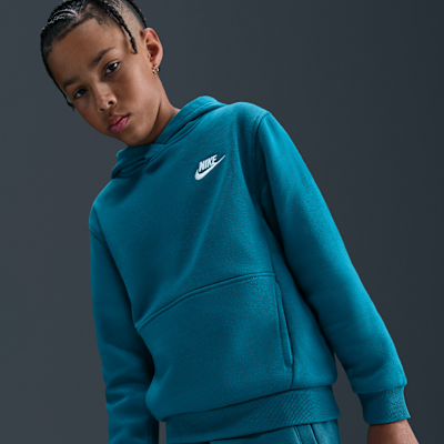Bluza z kapturem dla dużych dzieci Nike Sportswear Club Fleece