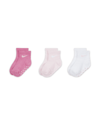 Детские носки Nike Core Swoosh Toddler Gripper Socks Box Set (3 Pairs)