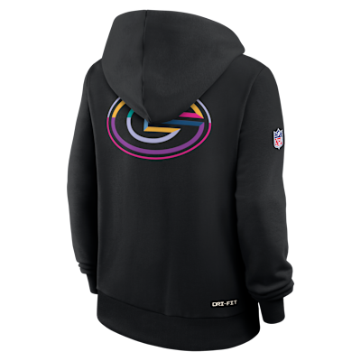 Green Bay Packers Crucial Catch Women's Nike Dri-FIT NFL Pullover Hoodie