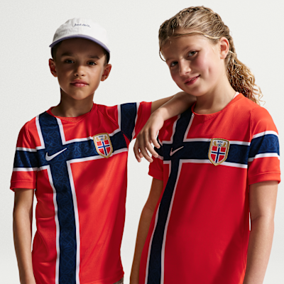 Norway 2026 Stadium Home Big Kids' Nike Dri-FIT Soccer Replica Jersey from Nike - $85