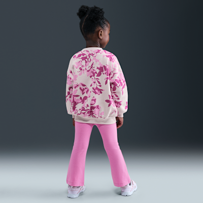 Nike Toddler Floral Camo Crew and Leggings Set