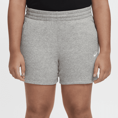 Shorts de French Terry de 13 cm para niña talla grande  (tallas amplias) Nike Sportswear Club Fleece