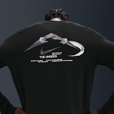 Playera de correr de manga larga Dri-FIT para hombre Nike Trail