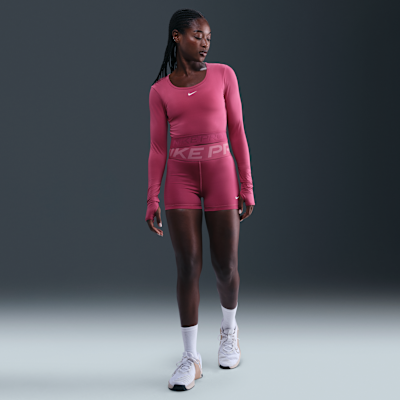 Nike Pro Women's Dri-FIT Cropped Long-Sleeve Top
