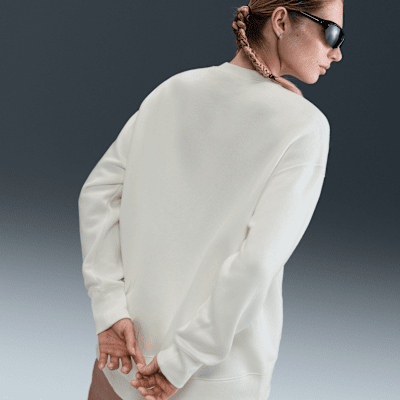 Sweatshirt i oversized-passform med rund hals Nike Sportswear Phoenix Fleece för kvinnor