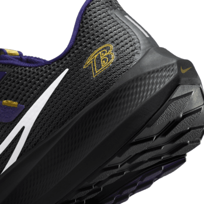 Nike Pegasus 39 Ravens Running Shoes, Men's, M8.5/W10, Baltimore Ravens