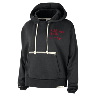 Noir GARÇONS Sweat- Shirt Tissu Sweat Épais Coupe Régulière À capuche Chicago Bulls 2643866
