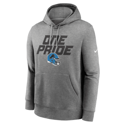 Sudadera con gorro sin cierre Nike de la NFL para hombre Detroit Lions Club Logo