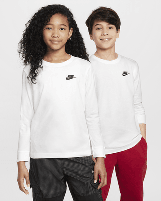 Подростковая футболка Nike Sportswear Big Kids' Long-Sleeve