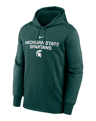 Мужское худи Michigan State Team Stacked Men’s Nike Therma College Pullover Hoodie