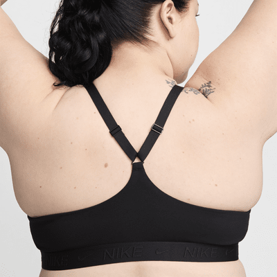 Polstret, justerbar Nike Indy-sports-bh med let støtte til kvinder (plus size)