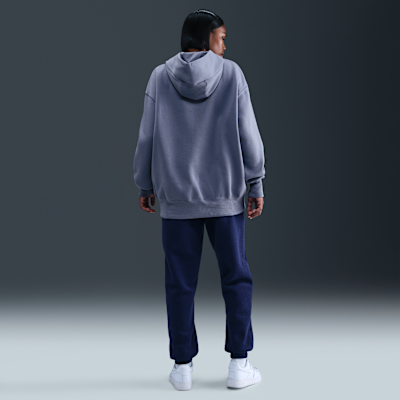 Huvtröja Nike Sportswear Phoenix Fleece i oversize-modell för kvinnor