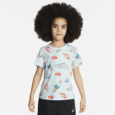 Playera con estampado Sole Food para niños de preescolar Nike