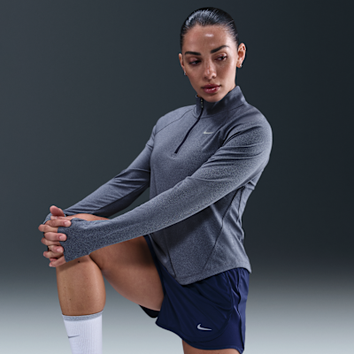 Nike Tempo Dri-FIT hardlooptop met korte rits voor dames