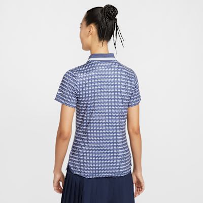 나이키 투어 여성 드라이 핏 반팔 프린트 골프 폴로