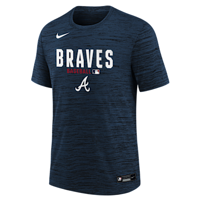 Atlanta Braves Authentic Collection Velocity Big Kids' Nike Dri-FIT MLB T-Shirt