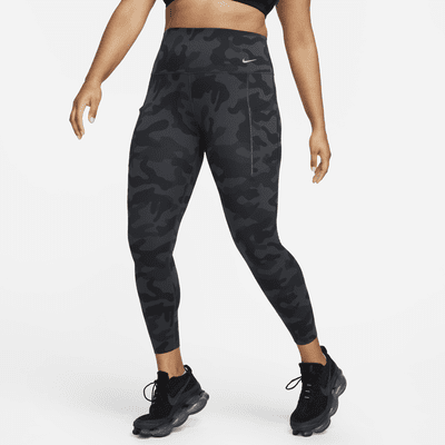 Nike Universa Women's Medium-Support High-Waisted 7/8 Camo Leggings with Pockets