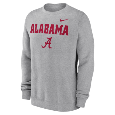 Sudadera de cuello redondo sin cierre universitaria Nike para hombre Alabama Crimson Tide Primetime Primary Stack