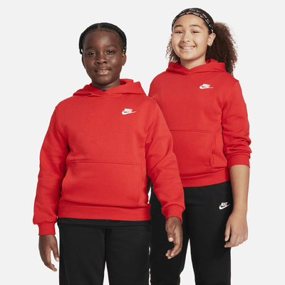 Nike Sportswear Club Fleece Big Kids' Pullover Hoodie (Extended Size)