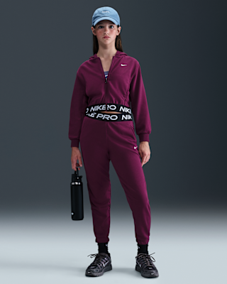 Детские спортивные штаны Nike Pro Fleece Big Kids' (Girls') Dri-FIT Joggers